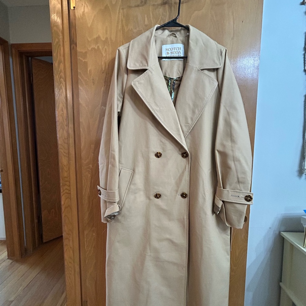 Scotch & Soda Classic Beige Trench Coat